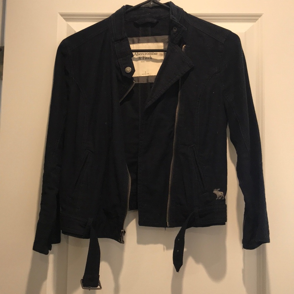 Navy Moto Jacket